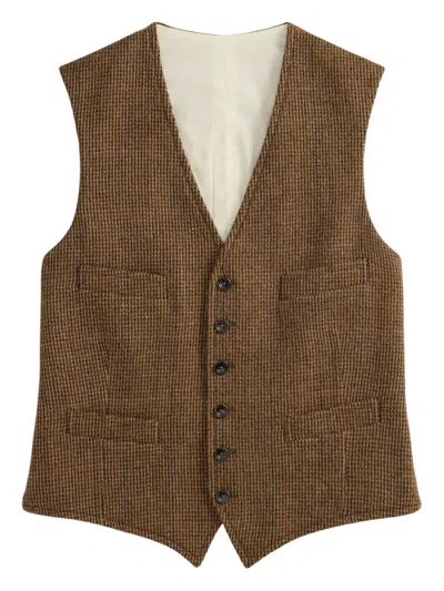 POLO RALPH LAUREN HOUNDSTOOTH-PATTERN WAISTCOAT