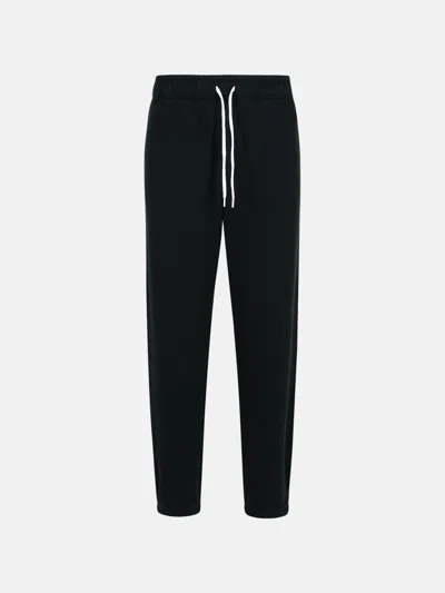 POLO RALPH LAUREN 'JOGGER' BLACK COTTON PANTS