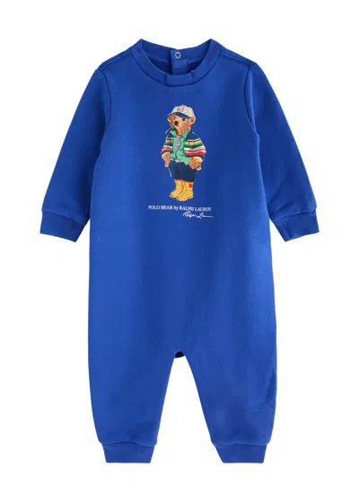 POLO RALPH LAUREN POLO RALPH LAUREN KIDS LOGO-PRINT COTTON-BLEND BABYGROW