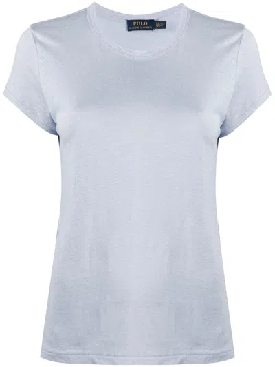 POLO RALPH LAUREN POLO RALPH LAUREN LADIES BLUE CREW NECK T-SHIRT