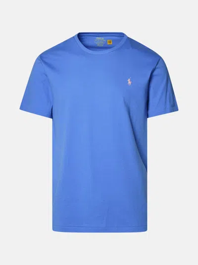 POLO RALPH LAUREN LIGHT BLUE COTTON T-SHIRT