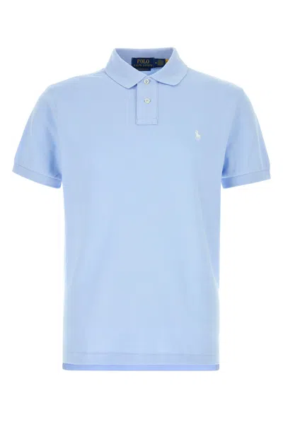 POLO RALPH LAUREN POLO IN PIQUET AZZURRO   UOMO