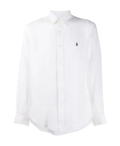 POLO RALPH LAUREN POLO RALPH LAUREN LOGO EMBROIDERED LONG-SLEEVED SHIRT