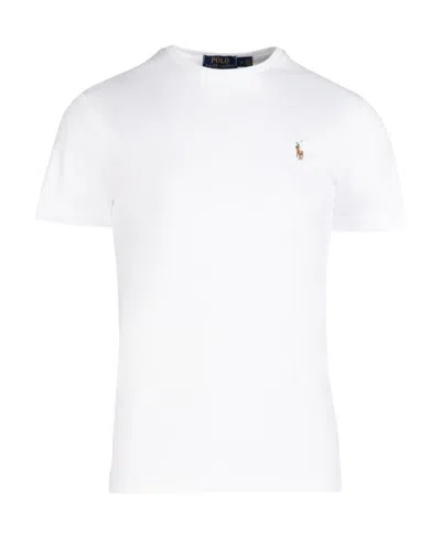 POLO RALPH LAUREN POLO RALPH LAUREN LOGO EMBROIDERED CREWNECK T-SHIRT