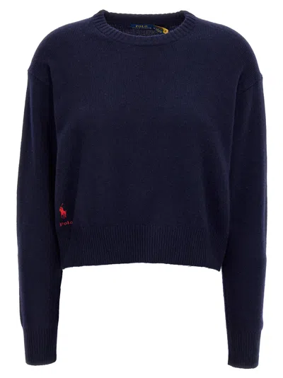 POLO RALPH LAUREN LOGO EMBROIDERY SWEATER SWEATER, CARDIGANS