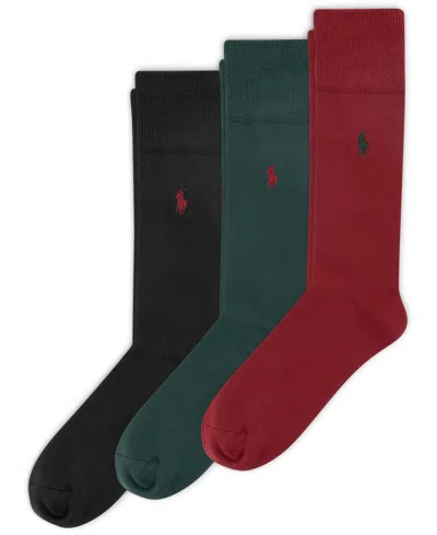POLO RALPH LAUREN MEN'S 3-PK. SUPERSOFT DRESS SOCKS
