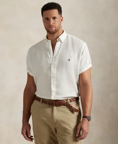 POLO RALPH LAUREN MEN'S BIG & TALL LINEN SHIRT