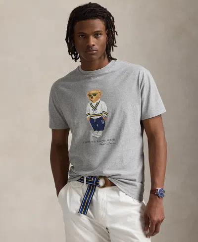 POLO RALPH LAUREN MEN'S CLASSIC-FIT POLO BEAR JERSEY T-SHIRT