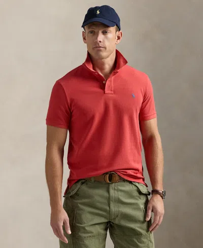 POLO RALPH LAUREN MEN'S CUSTOM SLIM FIT MESH POLO