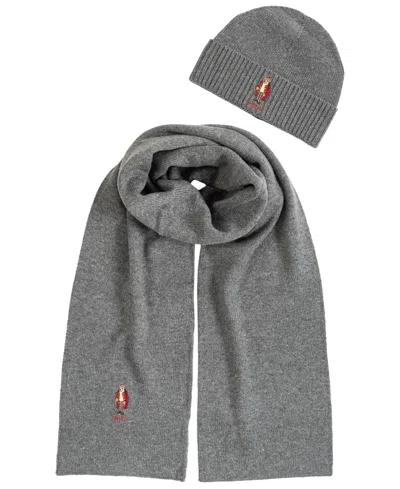 POLO RALPH LAUREN MEN'S HOLIDAY BEAR KNIT, 2-PIECE SET