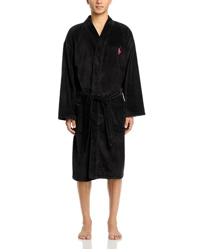 POLO RALPH LAUREN MEN'S KIMONO COTTON VELOUR ROBE