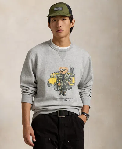 POLO RALPH LAUREN MEN'S POLO BEAR DOUBLE-KNIT SWEATSHIRT