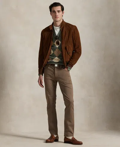 POLO RALPH LAUREN MEN'S VARICK SLIM STRAIGHT STRETCH SATEEN PANTS