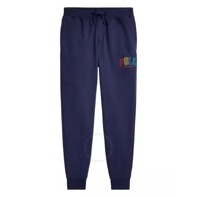 POLO RALPH LAUREN POLO RALPH LAUREN NAVY ATHLETIC FLEECE LOGO JOGGERS
