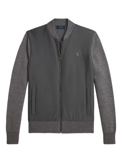 POLO RALPH LAUREN PANELLED ZIP-UP SWEATSHIRT