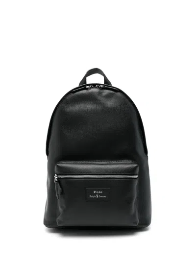 POLO RALPH LAUREN PEBBLED LEATHER BACKPACK
