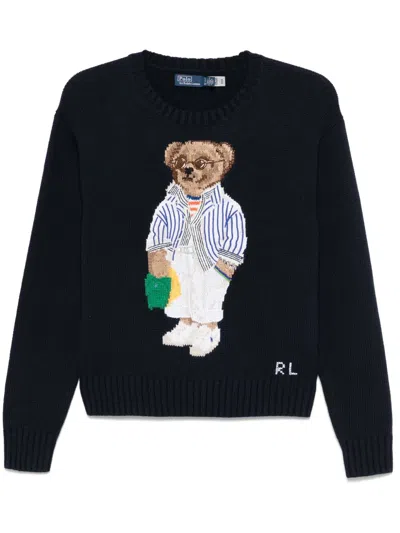POLO RALPH LAUREN POLO BEAR COTTON SWEATER