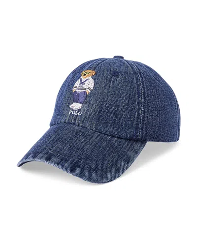 POLO RALPH LAUREN POLO BEAR DENIM BALL CAP