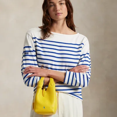 POLO RALPH LAUREN RALPH LAUREN POLO PLAY LEATHER SMALL TOTE & CROSSBODY