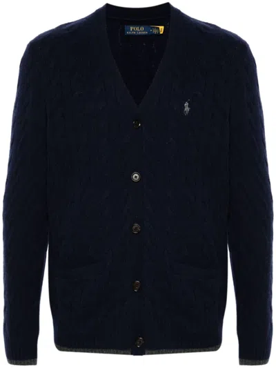 POLO RALPH LAUREN POLO PONY-EMBROIDERED CARDIGAN