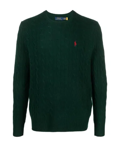 POLO RALPH LAUREN POLO RALPH LAUREN PONY EMBROIDERED CABLE-KNIT JUMPER