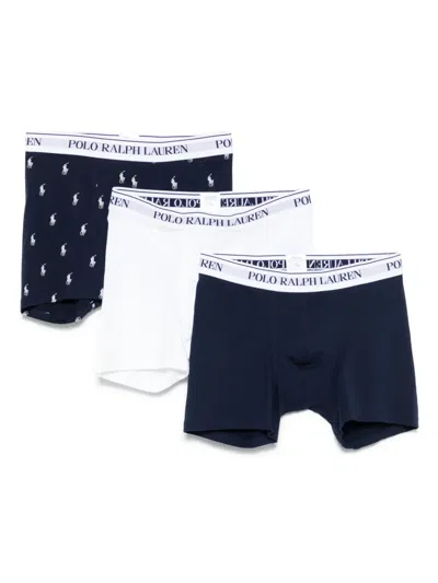 POLO RALPH LAUREN POLO PONY-PRINT BOXERS (PACK OF THREE)