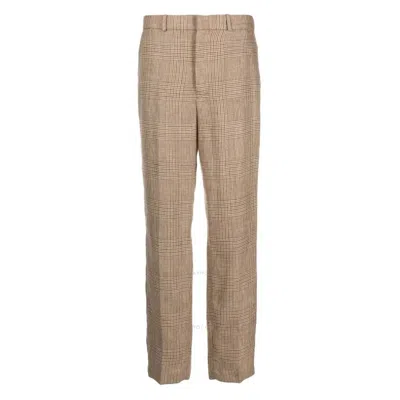 POLO RALPH LAUREN POLO RALPH LAUREN PRINCE OF WALES CHECK LINEN TROUSERS