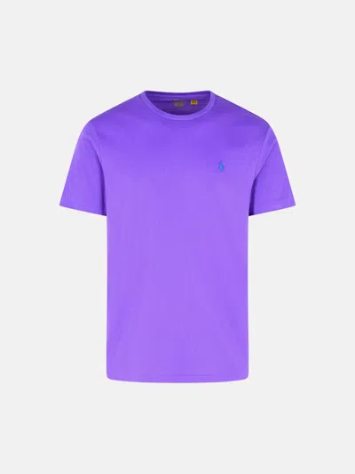 POLO RALPH LAUREN PURPLE COTTON T-SHIRT