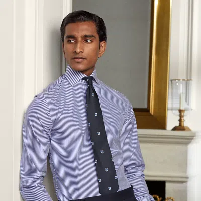 POLO RALPH LAUREN RALPH LAUREN BENGAL-STRIPE FRENCH CUFF SHIRT