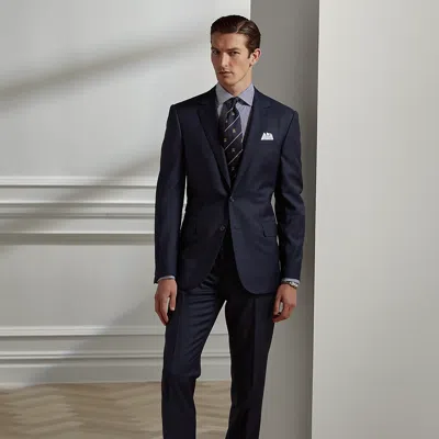 POLO RALPH LAUREN RALPH LAUREN GREGORY HAND-TAILORED SHARKSKIN SUIT