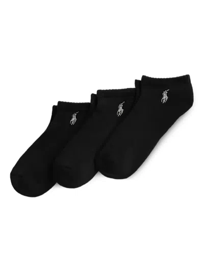 POLO RALPH LAUREN RIBBED-KNIT SOCKS (PACK OF THREE)