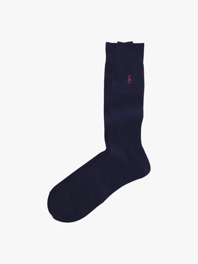 POLO RALPH LAUREN MENS RIBBED SOCKS 2 PACK