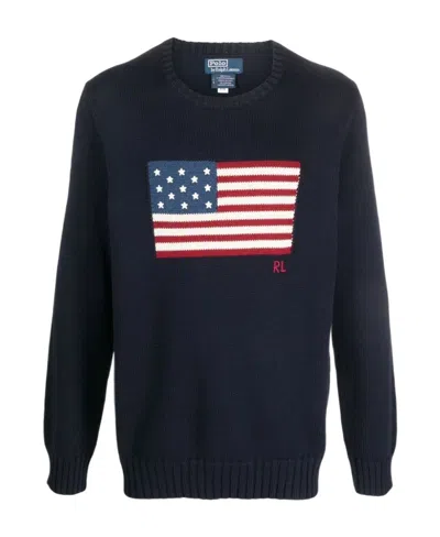 POLO RALPH LAUREN POLO RALPH LAUREN THE ICONIC FLAG JUMPER