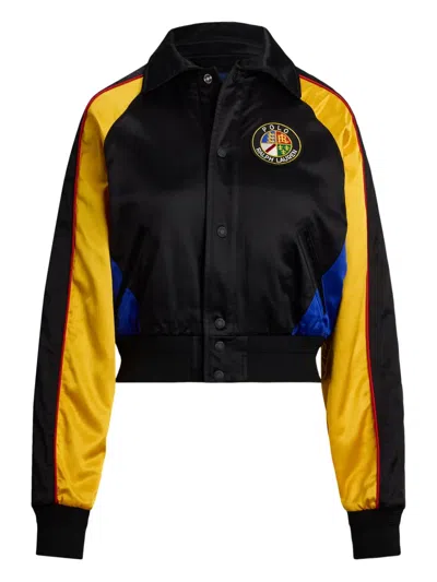 POLO RALPH LAUREN SATIN BOMBER JACKET