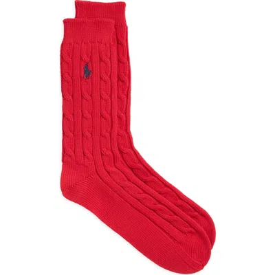 POLO RALPH LAUREN POLO RALPH LAUREN SEASONLESS CABLE CREW SOCKS