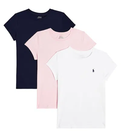 POLO RALPH LAUREN SET OF 3 COTTON JERSEY T-SHIRTS
