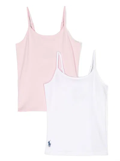 POLO RALPH LAUREN SET-OF-TWO LOGO-EMBROIDERED TOPS