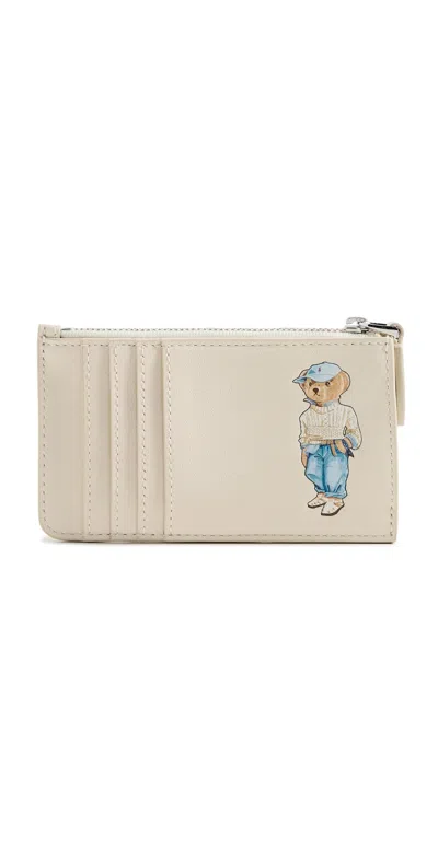 POLO RALPH LAUREN SMALL CARD CASE IVORY