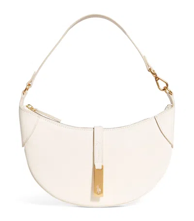 POLO RALPH LAUREN SMALL LEATHER POLO ID SHOULDER BAG