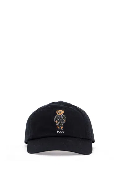 POLO RALPH LAUREN SPORT CAP WITH BLACK BEAR EMBROIDERY