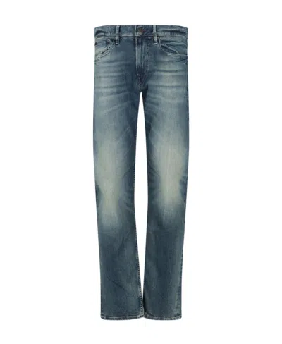POLO RALPH LAUREN POLO RALPH LAUREN STRAIGHT-LEG STONEWASHED SLIM-CUT JEANS