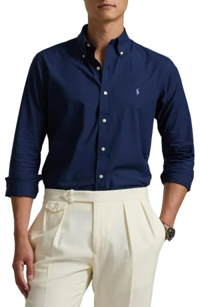 POLO RALPH LAUREN POLO RALPH LAUREN CLASSIC FIT STRETCH COTTON POPLIN BUTTON-DOWN SHIRT