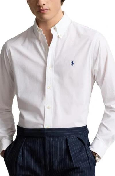 POLO RALPH LAUREN POLO RALPH LAUREN CLASSIC FIT STRETCH COTTON POPLIN BUTTON-DOWN SHIRT