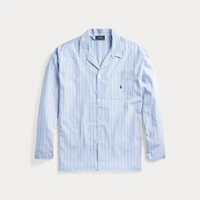 POLO RALPH LAUREN RALPH LAUREN STRIPED COTTON PAJAMA SHIRT