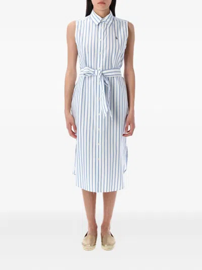 POLO RALPH LAUREN STRIPED SHIRT DRESS