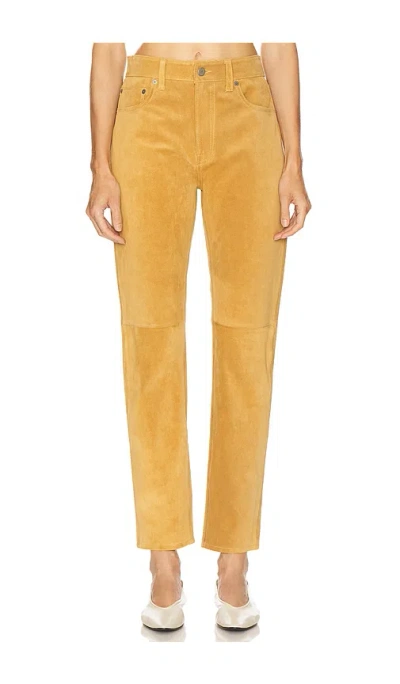 POLO RALPH LAUREN SUEDE RELAXED STRAIGHT PANT