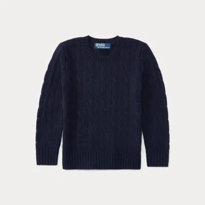 POLO RALPH LAUREN RALPH LAUREN THE ICONIC CABLE-KNIT CASHMERE SWEATER