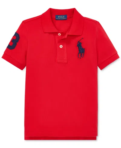 POLO RALPH LAUREN TODDLER AND LITTLE BOYS BIG PONY COTTON MESH POLO