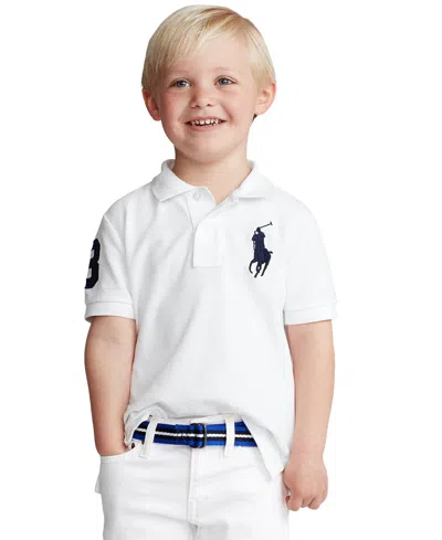 POLO RALPH LAUREN TODDLER AND LITTLE BOYS BIG PONY COTTON MESH POLO