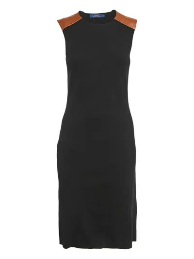 POLO RALPH LAUREN VINTAGE LEATHER SHOULDER DRESS